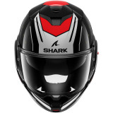 Casque modulable SHARK oxo rydger noir argent rouge 2026