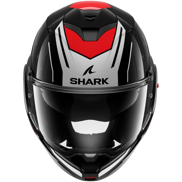 Casque modulable SHARK oxo rydger noir argent rouge 2026