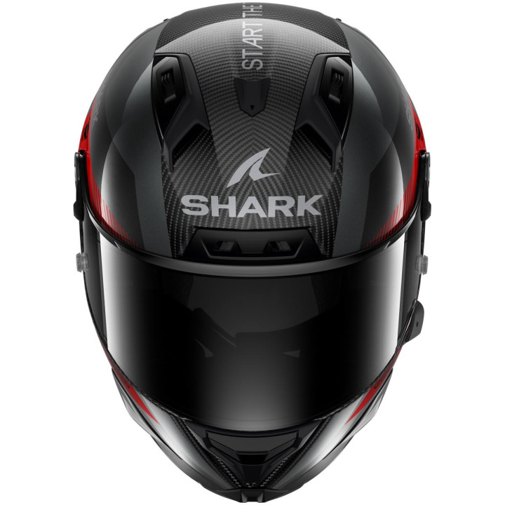 Casque intégral SHARK aeron motogp carbone anthracite rouge 2026