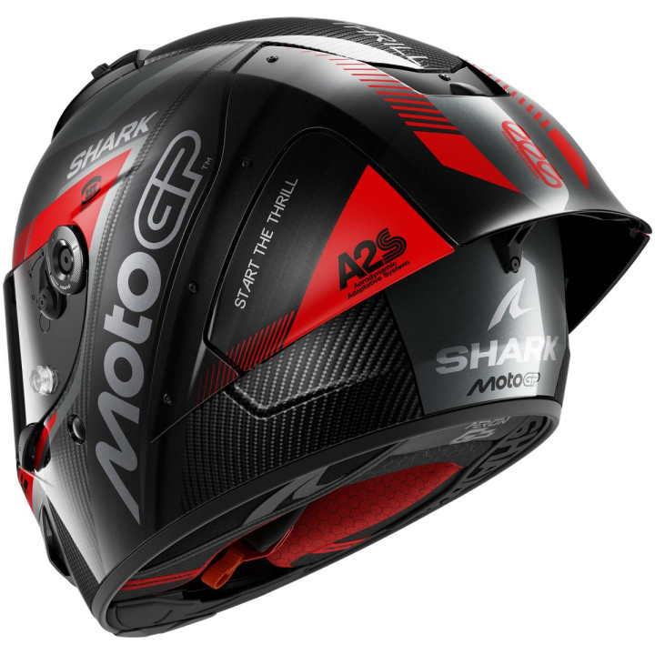 Casque intégral SHARK aeron-gp fim racing #2 motogp carbone anthracite rouge 2026