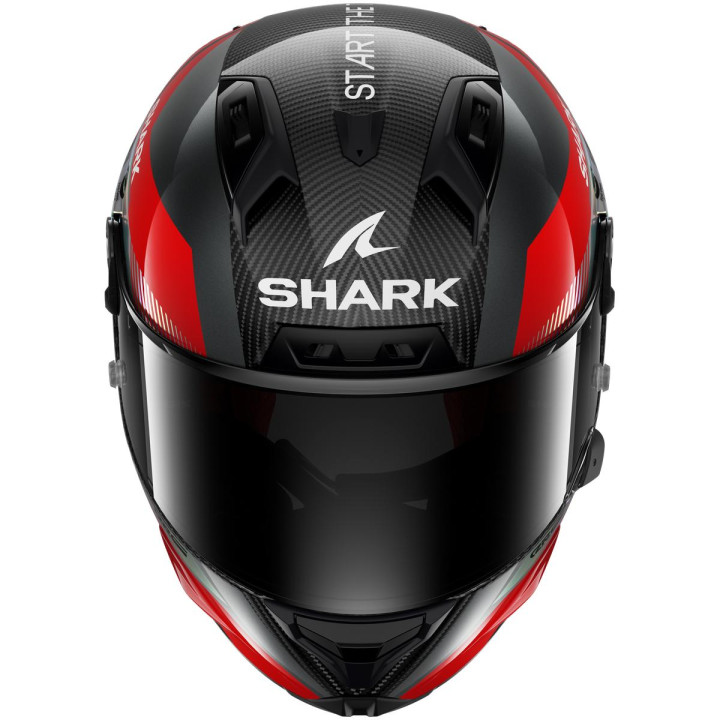 Casque intégral SHARK aeron-gp fim racing #2 motogp carbone rouge 2026