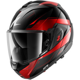 Casque modulable SHARK oxo mekarium noir rouge 2026 | Oxmoto