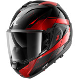 Casque modulable SHARK oxo mekarium noir rouge 2026 | Oxmoto