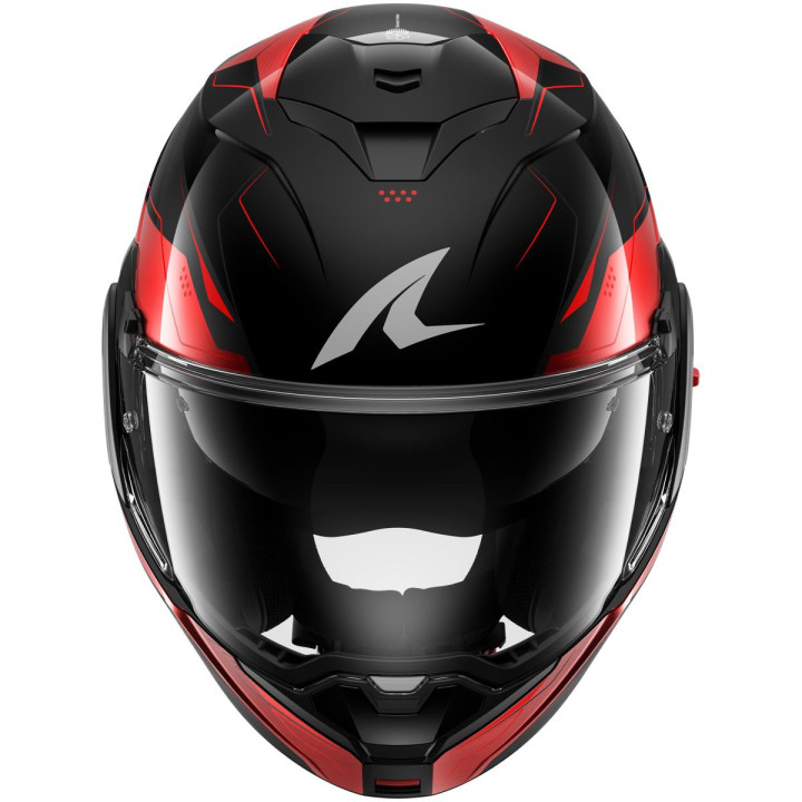 Casque modulable SHARK oxo mekarium noir rouge 2026 | Oxmoto