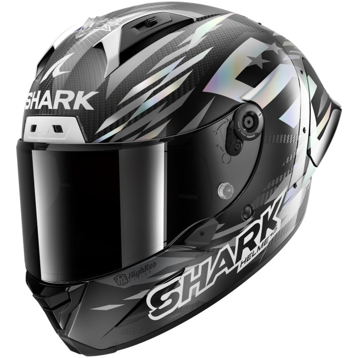 Casque intégral SHARK aeron-gp fim racing #2 replica zarco winter test 2026 carbone anthracite 2026