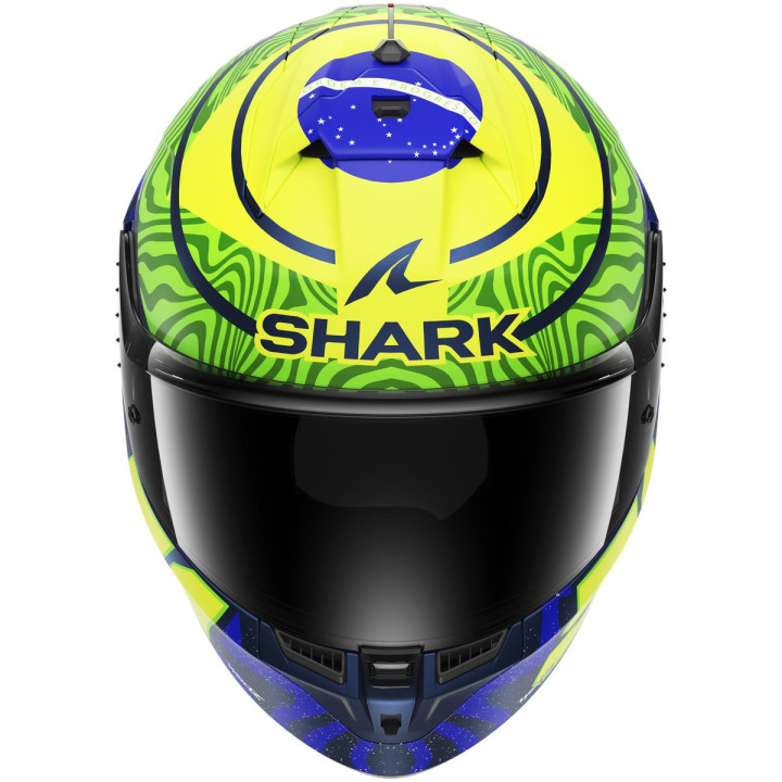 Casque intégral SHARK skwal cup replica granado bleu vert jaune 2026