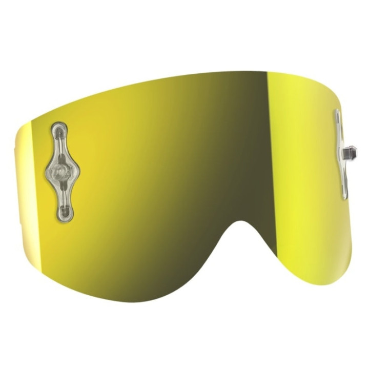Écran Scott recoil xi/80's - yellow chrome works | Oxmoto