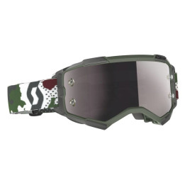 Masque Scott fury camo edition vert fonce silver chrome works