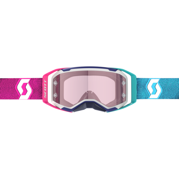 Masque Scott prospect 2.0 amp stealth blue/radiant pink - écran rose