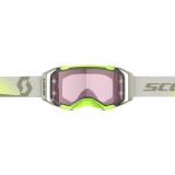 Masque Scott prospect 2.0 amp kaki green/neon yellow - écran rose