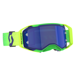 Masque Scott prospect 2.0 amp chrome midnight purple/safety yellow - écran bleu chromé