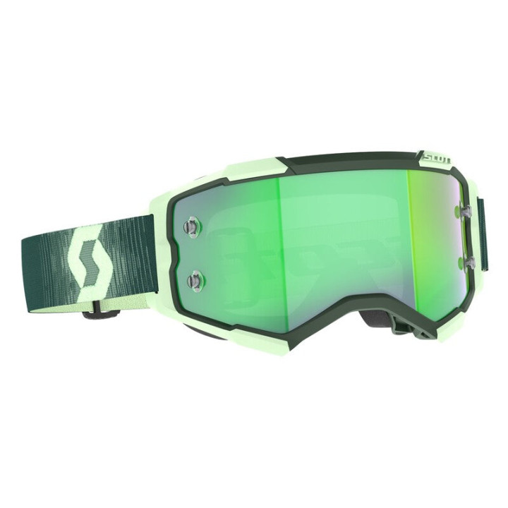 Masque Scott fury - vert foncé/vert menthe écran green chrome works
