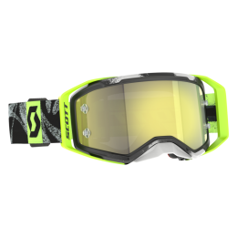 Masque Scott prospect 2.0 caviar black/safety yellow - écran jaune chromé