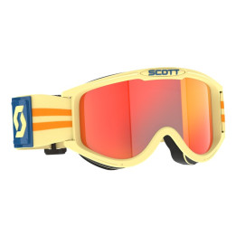 Masque Scott 89X era - beige - écran orange chrome | Oxmoto