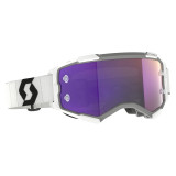 Masque Scott fury - blanc/noir écran purple chrome works