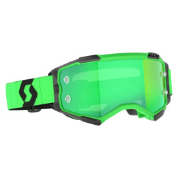 Masque Scott fury - vers écran green chrome works | Oxmoto