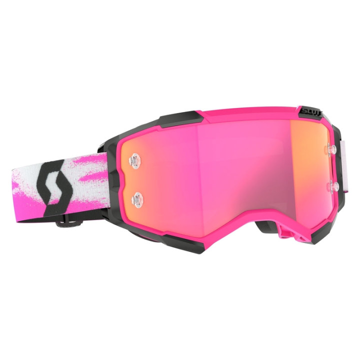 Masque Scott fury - rose/noir écran pink chrome works