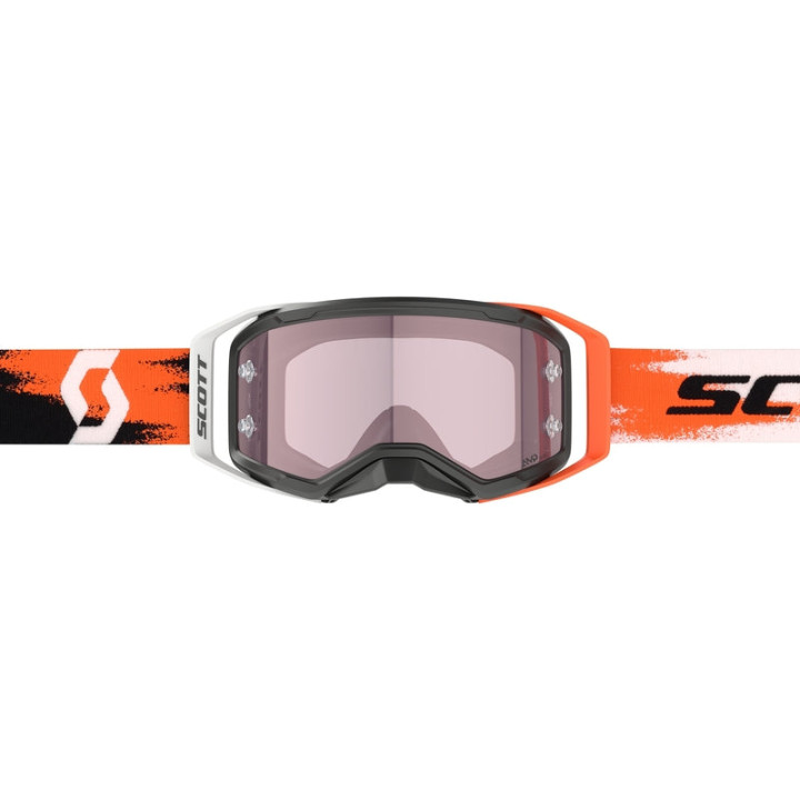 Masque Scott prospect 2.0 amp - noir/neon orange écran rose works