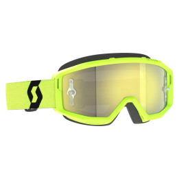Masque Scott primal chrome - jaune/noir écran yellow chrome works