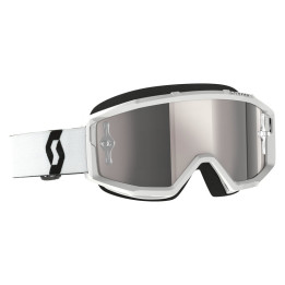 Masque Scott primal chrome - blanc écran silver chrome works
