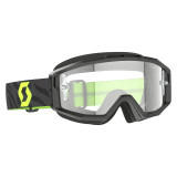 Masque Scott split otg - zebra black/neon yellow écran clair works