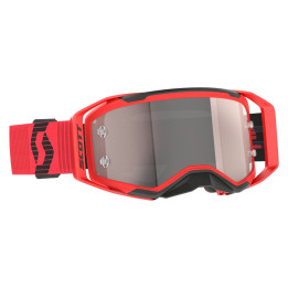 Masque Scott prospect 2.0 - rouge/noir écran silver chrome works
