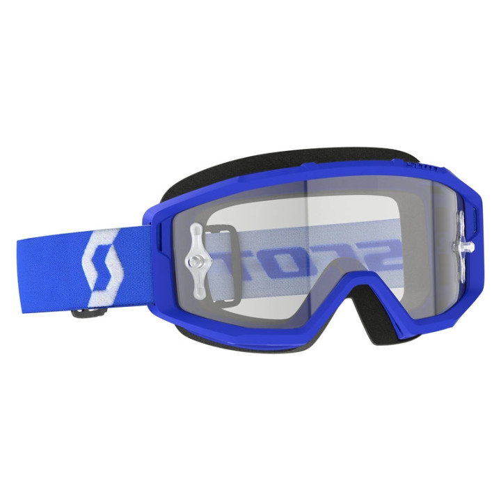 Masque Scott primal - bleu/blanc écran clair works | Oxmoto