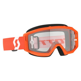 Masque Scott primal - orange/blanc écran clair works