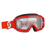 Masque Scott primal - rouge/blanc écran clair works | Oxmoto