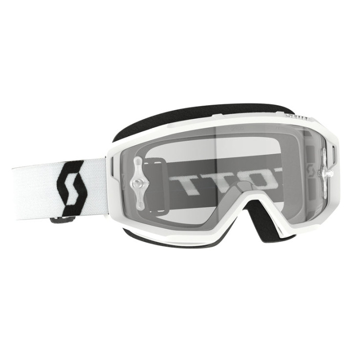 Masque Scott primal - blanc écran clair works | Oxmoto