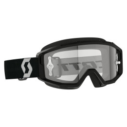 Masque Scott primal - noir/blanc écran clair works | Oxmoto