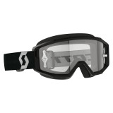 Masque Scott primal - noir/blanc écran clair works | Oxmoto