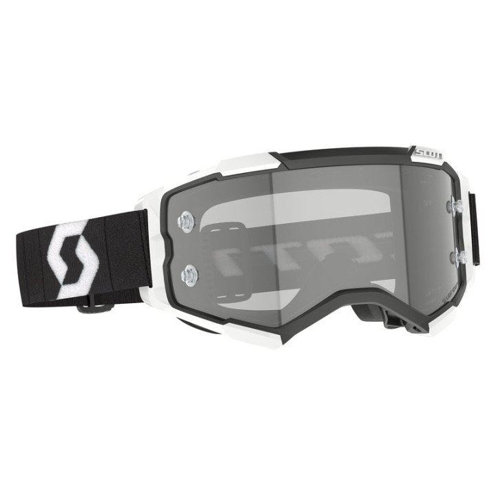 Masque Scott fury ls - noir/blanc écran light sensitive grey works