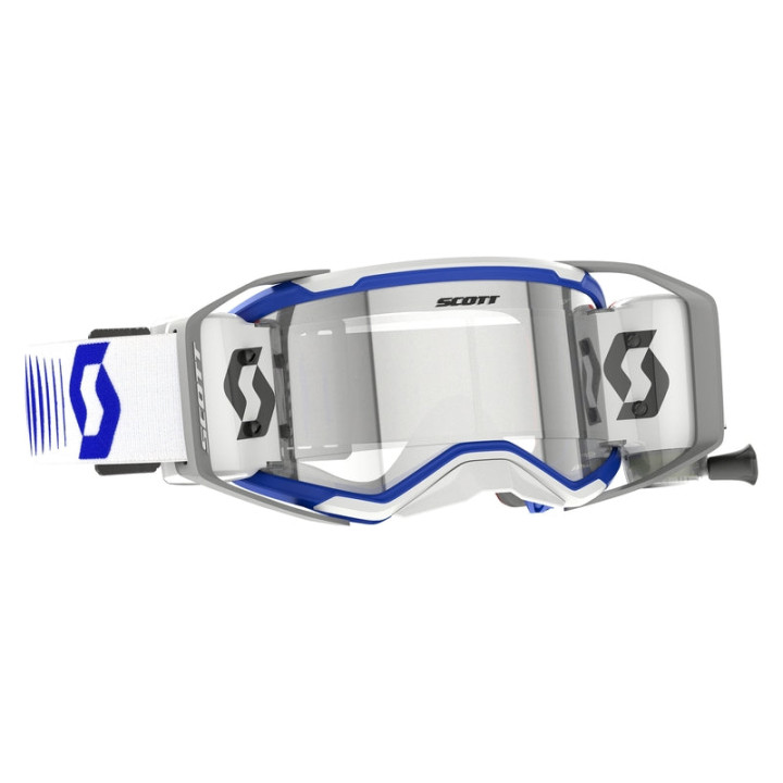 Masque Scott prospect 2.0 wfs - doppler white/blue écran clair works