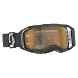 Masque Scott prospect 2.0 amp chrome - noir/blanc écran gold chrome works