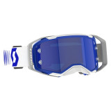 Masque Scott prospect 2.0 amp chrome - doppler white/bleu écran blue chrome works