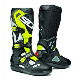 Bottes Sidi atojo srs - blanc/jaune | Oxmoto