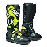 Bottes Sidi atojo srs - blanc/jaune | Oxmoto