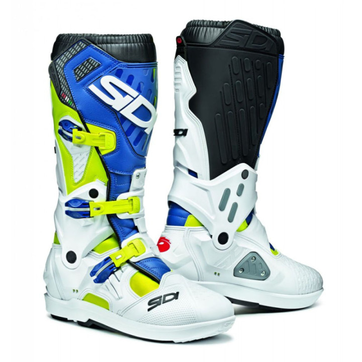Bottes Sidi atojo srs - jaune/bleu | Oxmoto