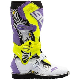 Bottes Sidi crossair hd - blanc/violet | Oxmoto