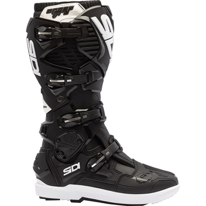Bottes Sidi crossfire 3 srs - noir/blanc | Oxmoto