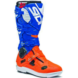 Bottes Sidi crossfire 3 srs - orange/bleu | Oxmoto
