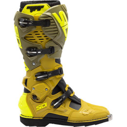 Bottes Sidi crossfire 3 - vert olive/jaune | Oxmoto