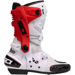 Bottes Sidi rex air - blanc / rouge | Oxmoto