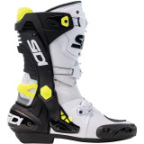 Bottes Sidi rex - blanc / noir / jaune | Oxmoto