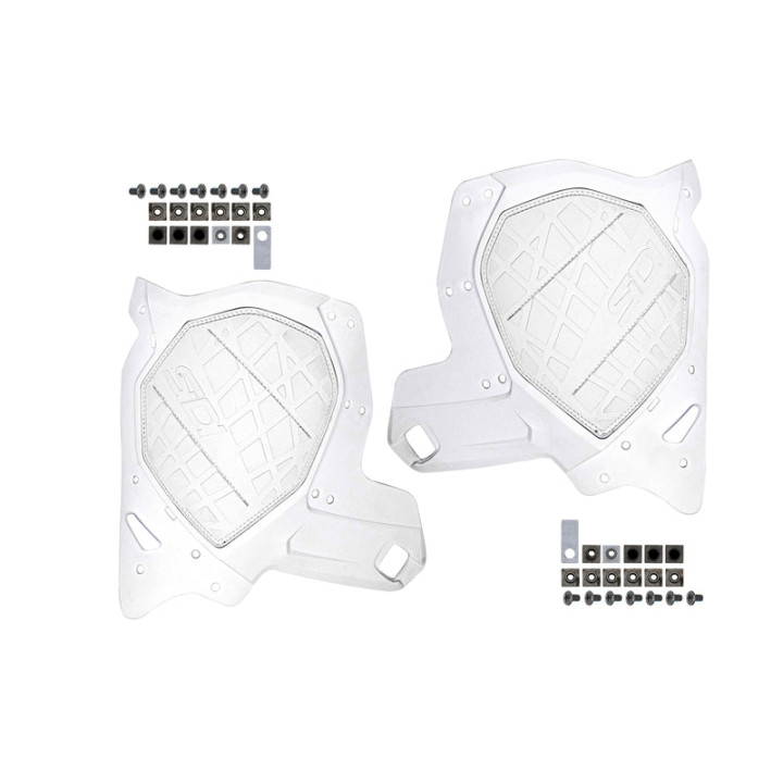 Plaque mollet Sidi 398 crx - blanc | Oxmoto