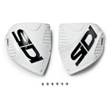 Plaque tibiale Sidi 153 crossifre 3 - blanc/noir | Oxmoto