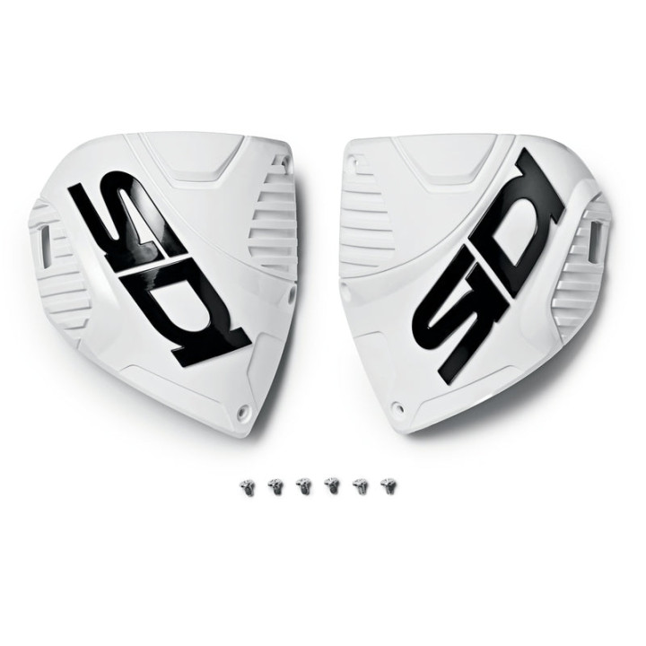 Plaque tibiale Sidi 153 crossifre 3 - blanc/noir | Oxmoto