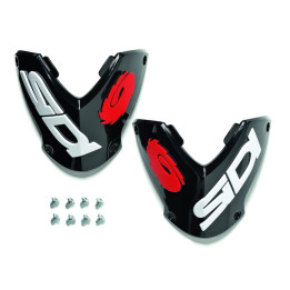 Plaque tibiale Sidi 90 nylon - noir/blanc | Oxmoto