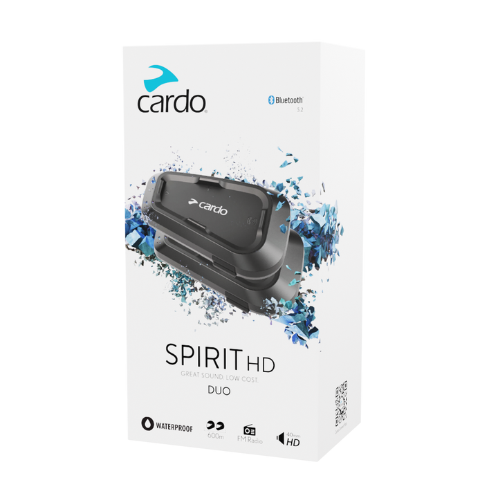 Intercom cardo spirit hd - duo | Oxmoto